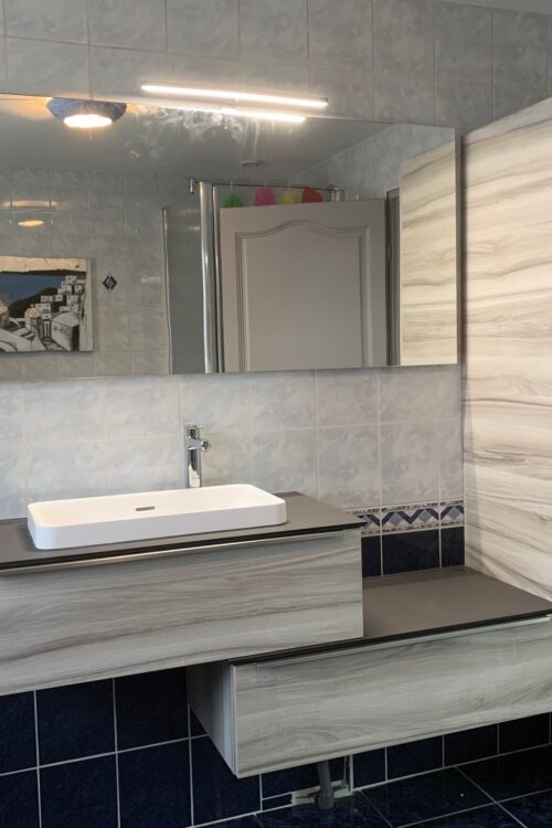 salle de bain après