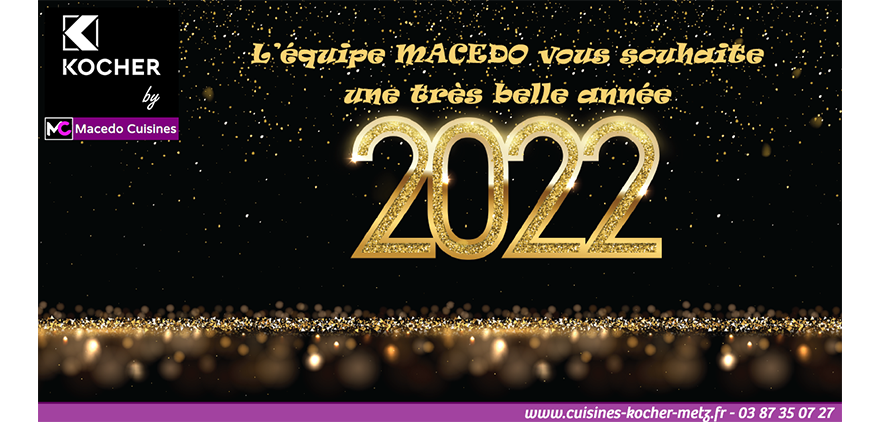 Macedo vous souhaite un belle année 2022